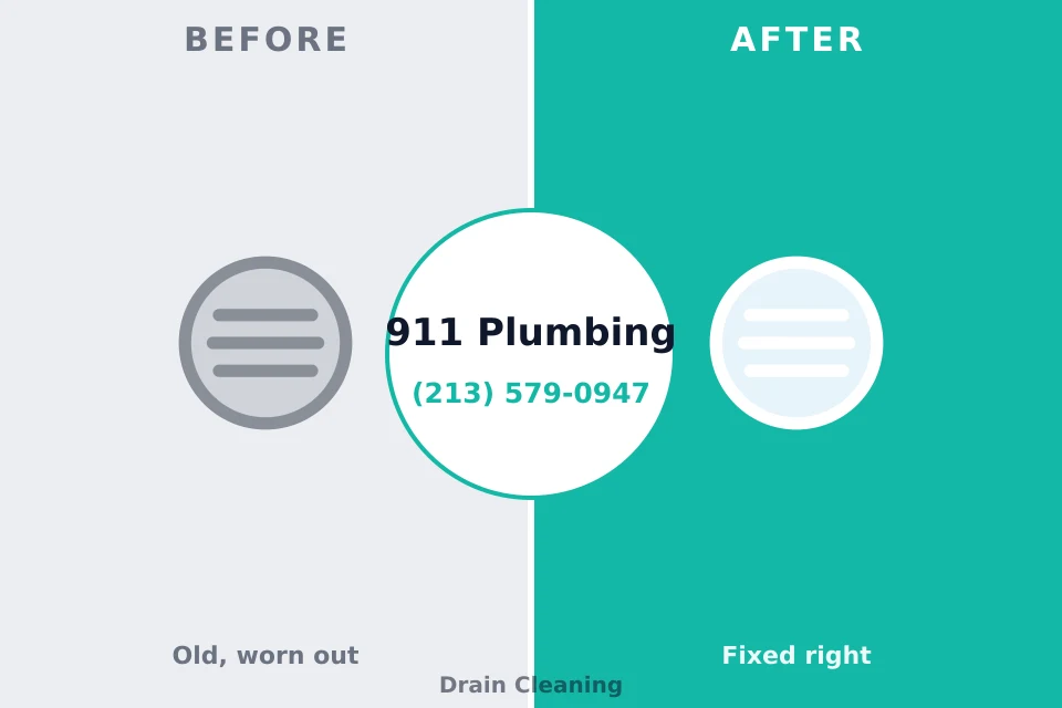 Before and after: plumbing repair Carthage, NC